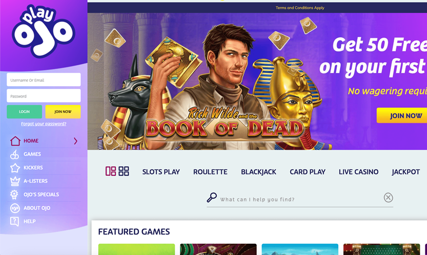 PlayOJO Casino