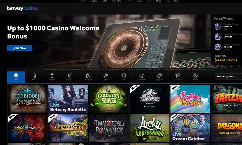 Betway Casino Games