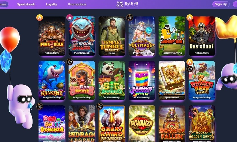 Bet It All Casino Games